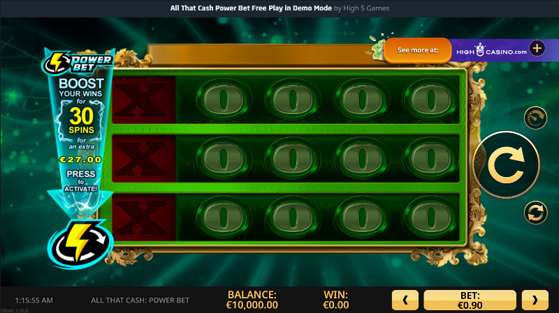 All That Cash Power Bet