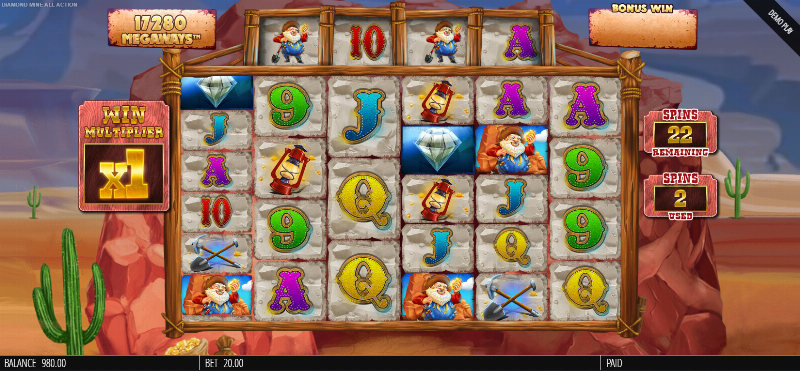 Diamond Mine Megaways All Action
