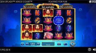 Kings Court Gem Splash demo play free 1