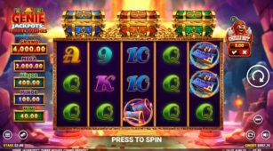 Genie Jackpots Three Wishes Combo Frenzy demo play free 3