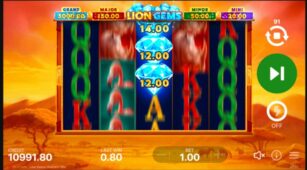 Lion Gems: Hold and Win demo play free 2