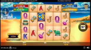 Cash Collect Sahara Riches Megaways demo play free 1