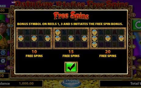 Rainbow Riches Free Spins