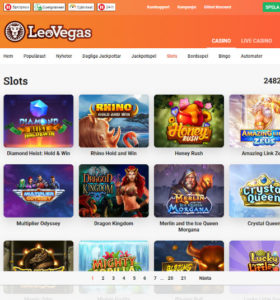 LeoVegas casino hemsida