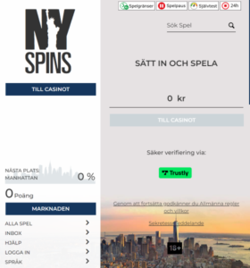 NYspins casino hemsida
