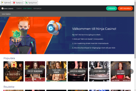 Ninja casino kampanjer