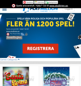 Playmillion casino hemsida