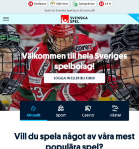 Svenska Spel casino hemsida