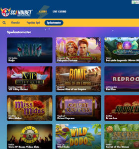 ScandiBet casino hemsida