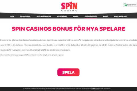 Spin casino kampanjer