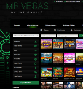 MrVegas casino hemsida