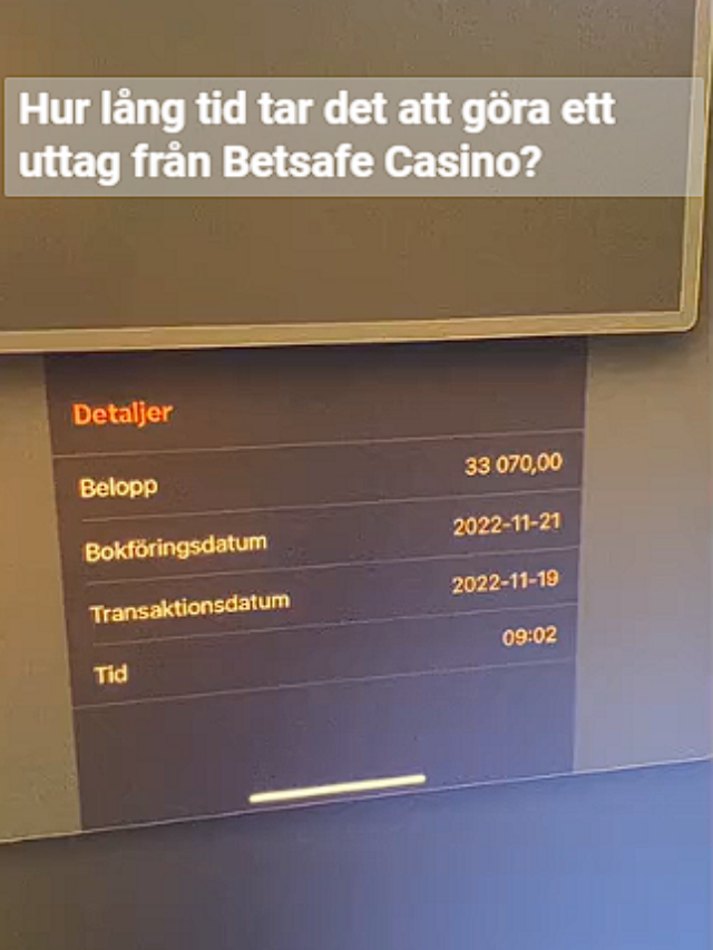 Uttag Betsafe Casino