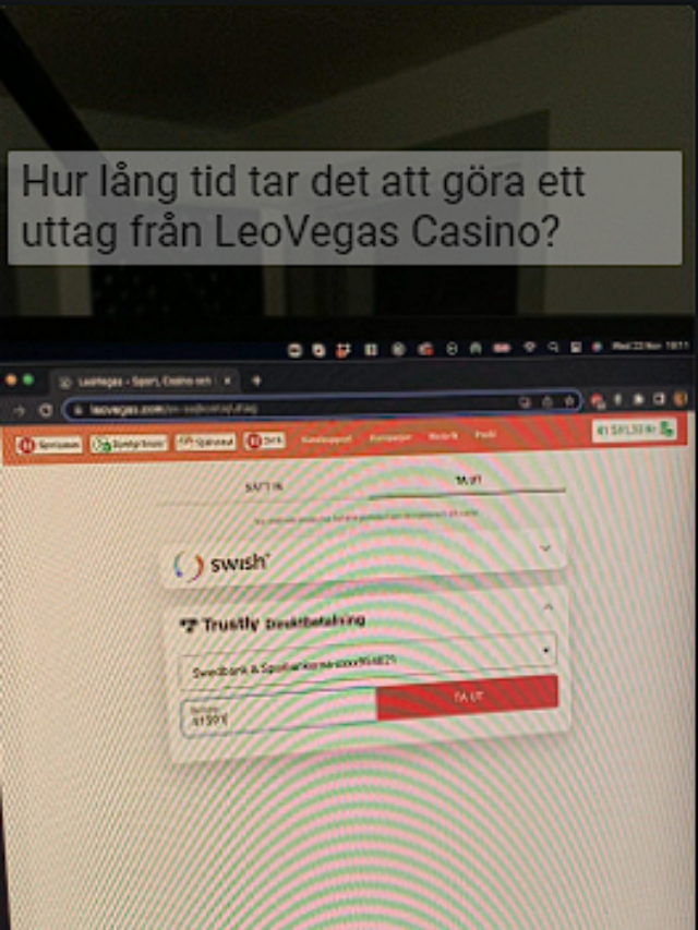 Uttag LeoVegas Casino