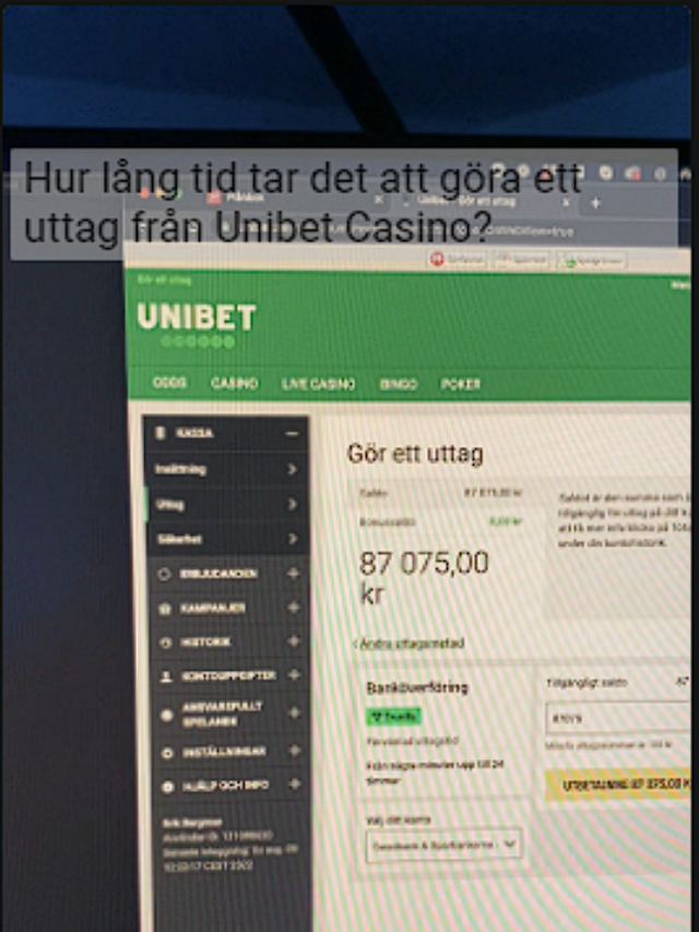 Uttag Unibet Casino