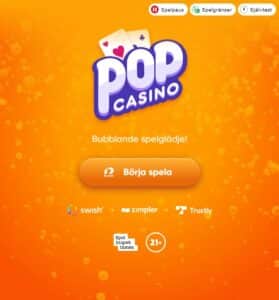 Pop Casino casino hemsida