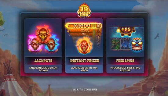 10 Flaming Bisons