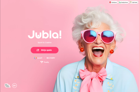 Jubla Casino startsidan