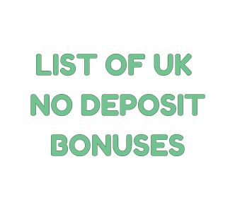 No Deposit Bonus UK online casino