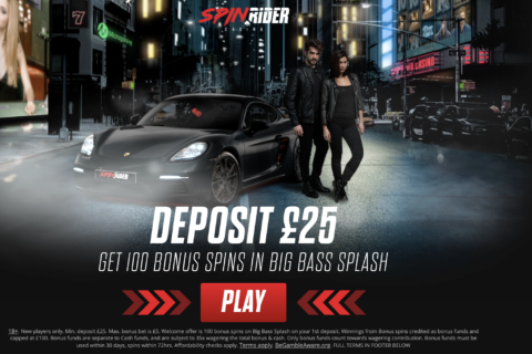 Spin Rider Casino startsidan