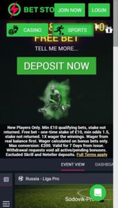 BetStorm casino website