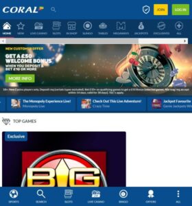 Coral casino website