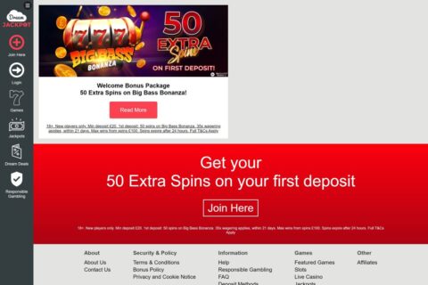 Dream Jackpot Casino kampanjer