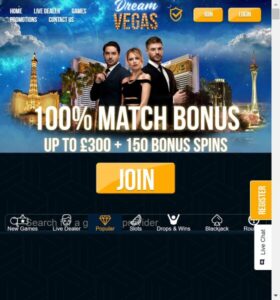 Dream Vegas casino website