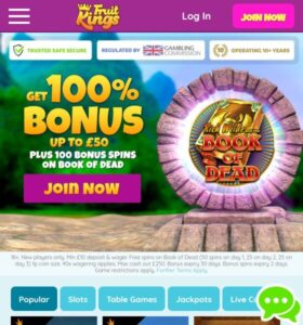 FruitKings casino website