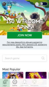 GoProCasino casino website