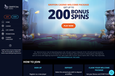 Griffon Casino Casino startsidan