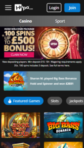Hopa casino website