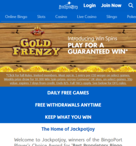 Jackpotjoy casino website