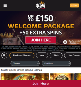 King Casino casino website