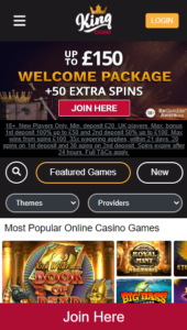 King Casino casino website