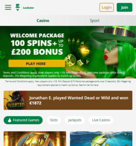 Luckster casino website
