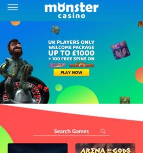 MonsterCasino casino website