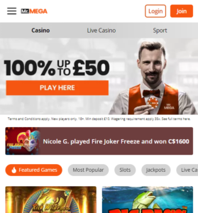 Mr. Mega casino website