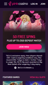Pink Casino casino website