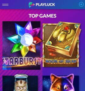 PlayLuck casino website