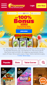 Play Sunny casino website