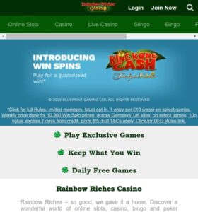 Rainbow Riches Casino casino website