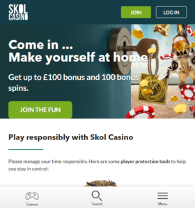 Skol Casino casino website