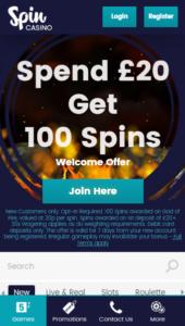 Spin Casino casino website