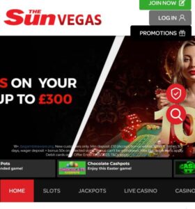 Sun Vegas casino website