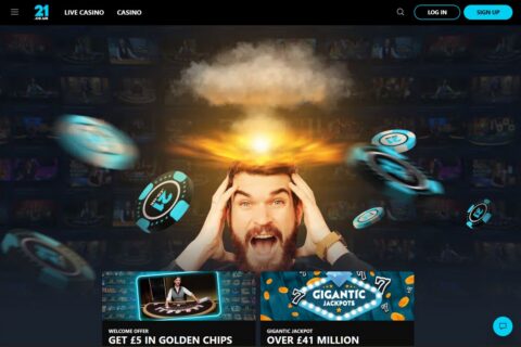 21.co.uk Casino startsidan