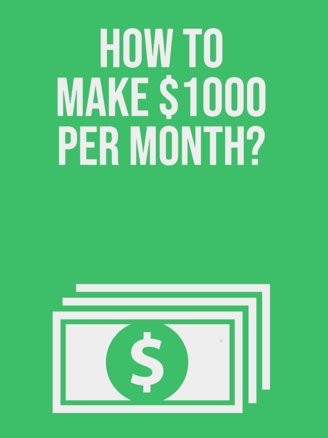 How to Make 1,000 usd a Month Online