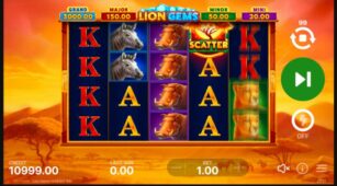 Lion Gems: Hold And Win demo play free 0