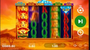 Lion Gems: Hold And Win demo play free 3