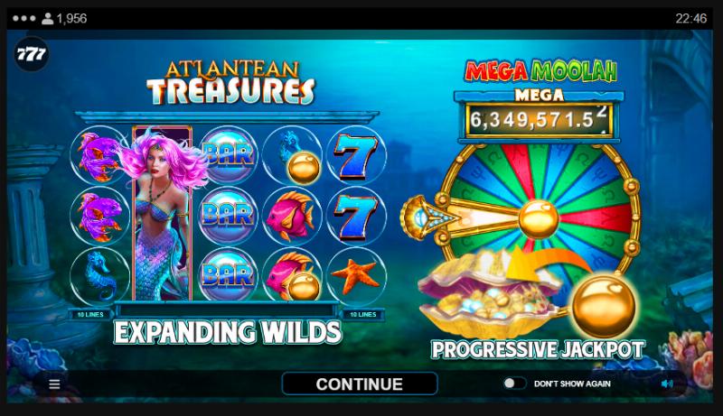 Atlantean Treasures Mega Moolah Demo - Play Free Slots at Great.com