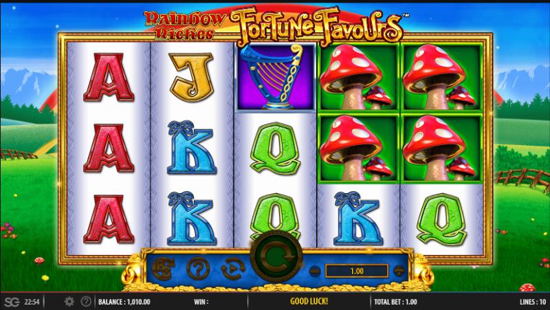 Rainbow Riches Fortune Favours Slot - Good & Bad Version, Demo Play & RTP